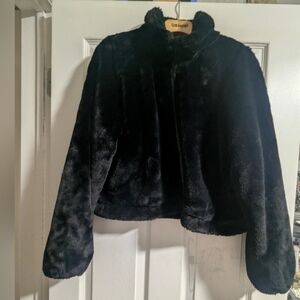 Love Tree Midnight Black Teddy Jacket